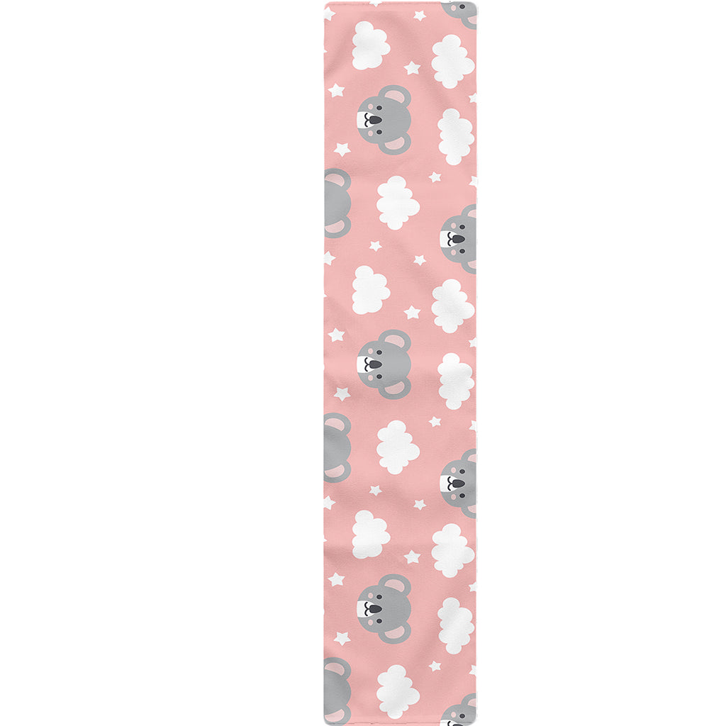 Koala Bear And Cloud Pattern Print Table Runner