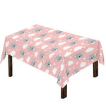 Koala Bear And Cloud Pattern Print Tablecloth