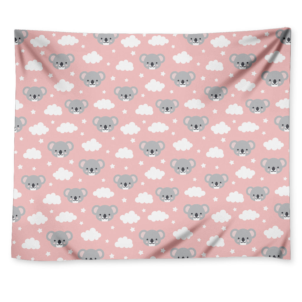 Koala Bear And Cloud Pattern Print Tapestry