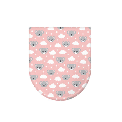 Koala Bear And Cloud Pattern Print Toilet Lid Cover
