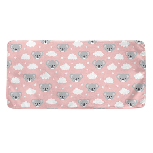 Koala Bear And Cloud Pattern Print Towel