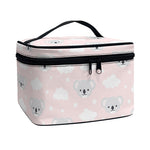 Koala Bear And Cloud Pattern Print Travel Makeup Bag