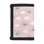 Koala Bear And Cloud Pattern Print Trifold Wallet