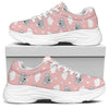 Koala Bear And Cloud Pattern Print White Chunky Shoes