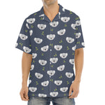 Koala Bear Pattern Print Aloha Shirt
