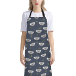Koala Bear Pattern Print Bib Apron With Pocket