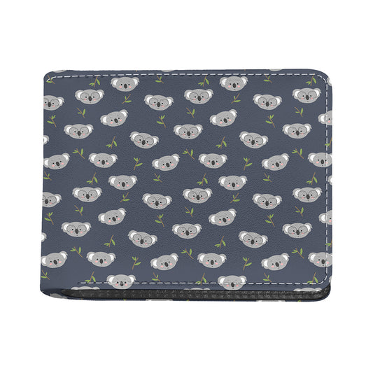 Koala Bear Pattern Print Bifold Wallet