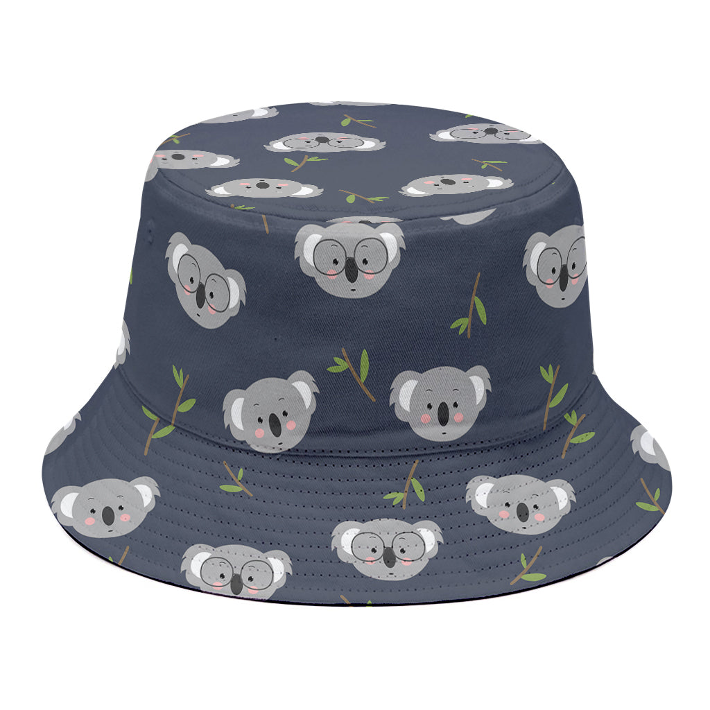 Koala Bear Pattern Print Bucket Hat