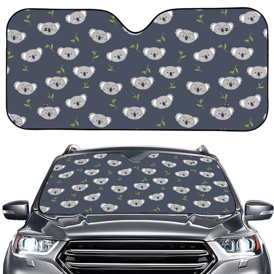 Koala Bear Pattern Print Car Windshield Sun Shade