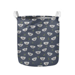 Koala Bear Pattern Print Collapsible Laundry Basket