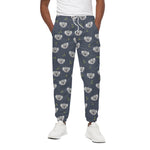 Koala Bear Pattern Print Cotton Pants