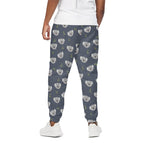 Koala Bear Pattern Print Cotton Pants