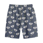 Koala Bear Pattern Print Cotton Shorts