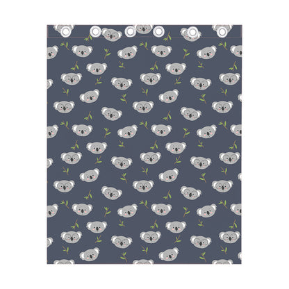 Koala Bear Pattern Print Curtain