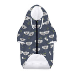 Koala Bear Pattern Print Dog Zip Up Hoodie