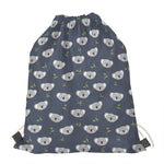 Koala Bear Pattern Print Drawstring Bag