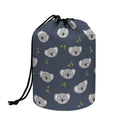 Koala Bear Pattern Print Drawstring Makeup Bag