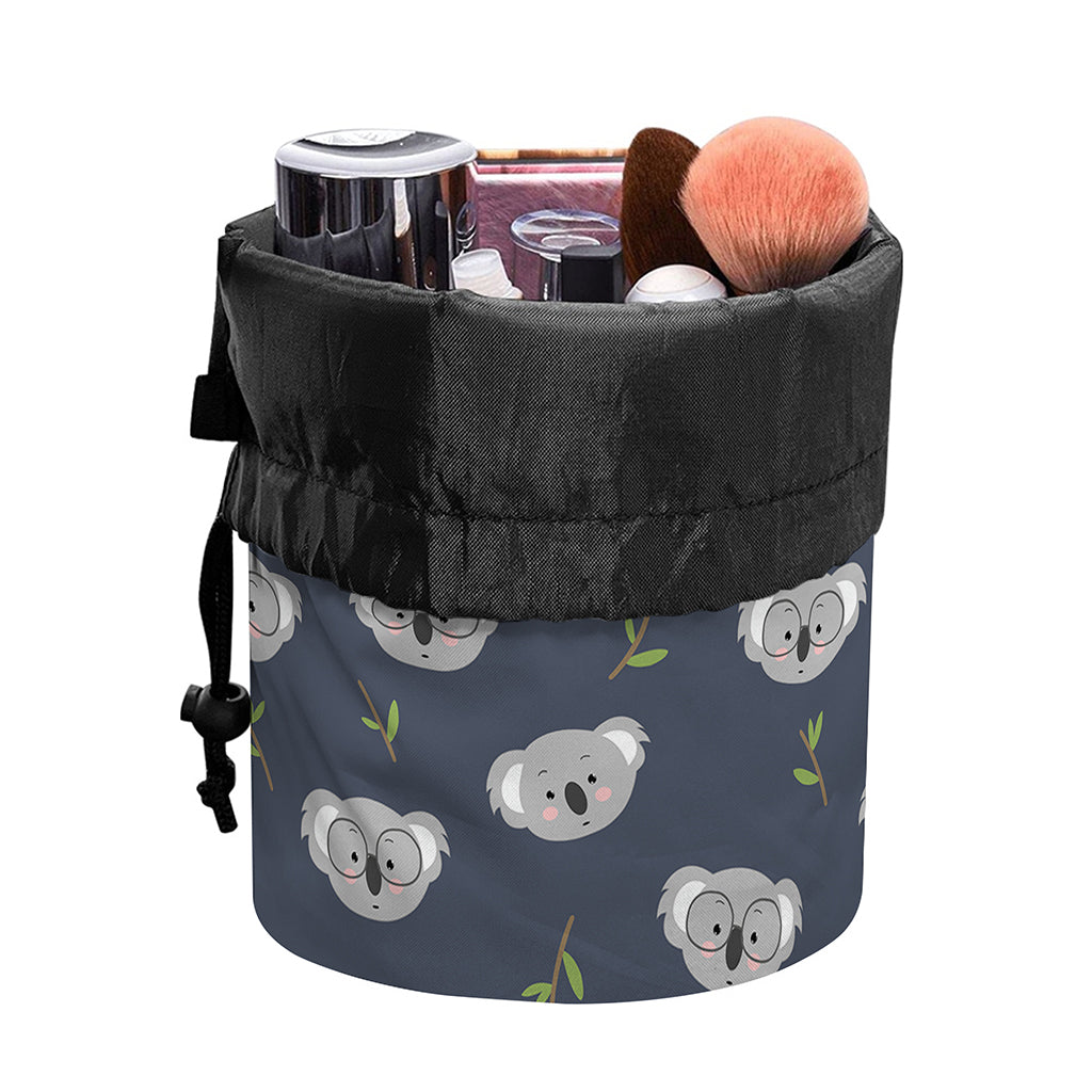 Koala Bear Pattern Print Drawstring Makeup Bag