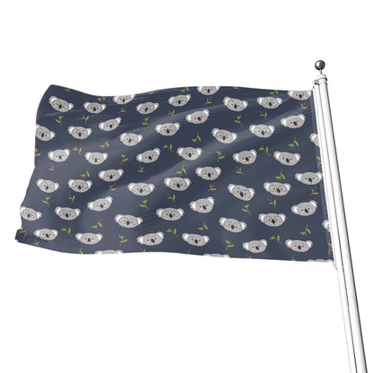 Koala Bear Pattern Print Flag