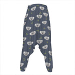 Koala Bear Pattern Print Hammer Pants