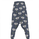Koala Bear Pattern Print Hammer Pants