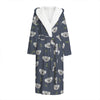 Koala Bear Pattern Print Hooded Bathrobe