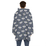 Koala Bear Pattern Print Hoodie Blanket