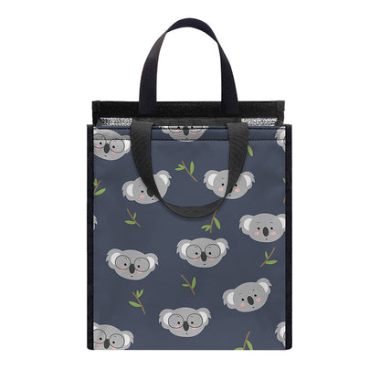 Koala Bear Pattern Print Insulated Lunch Tote