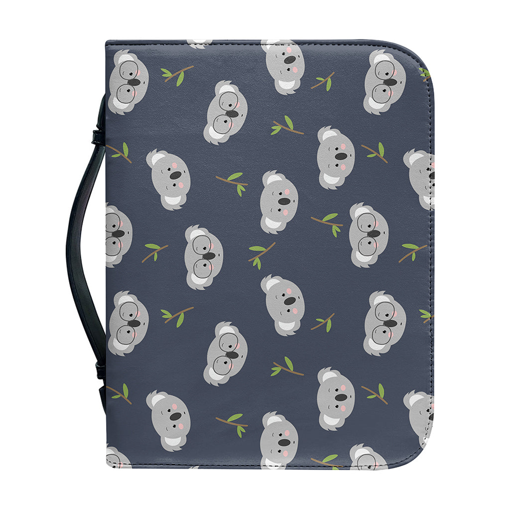 Koala Bear Pattern Print Leather Bible Cover