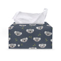 Koala Bear Pattern Print Leather Tissue Box Cover
