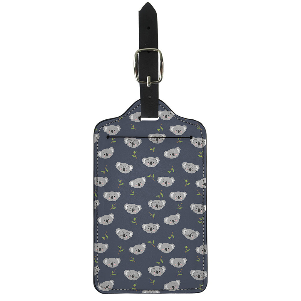 Koala Bear Pattern Print Luggage Tag