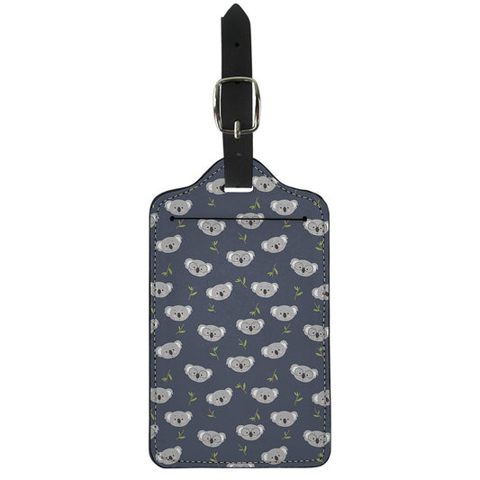 Koala Bear Pattern Print Luggage Tag