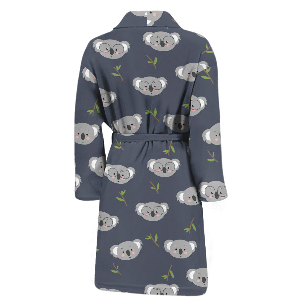 Koala Bear Pattern Print Men's Bathrobe