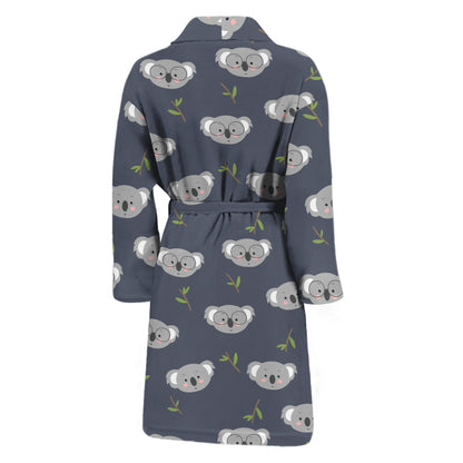 Koala Bear Pattern Print Men's Bathrobe