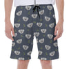 Koala Bear Pattern Print Men's Beach Shorts