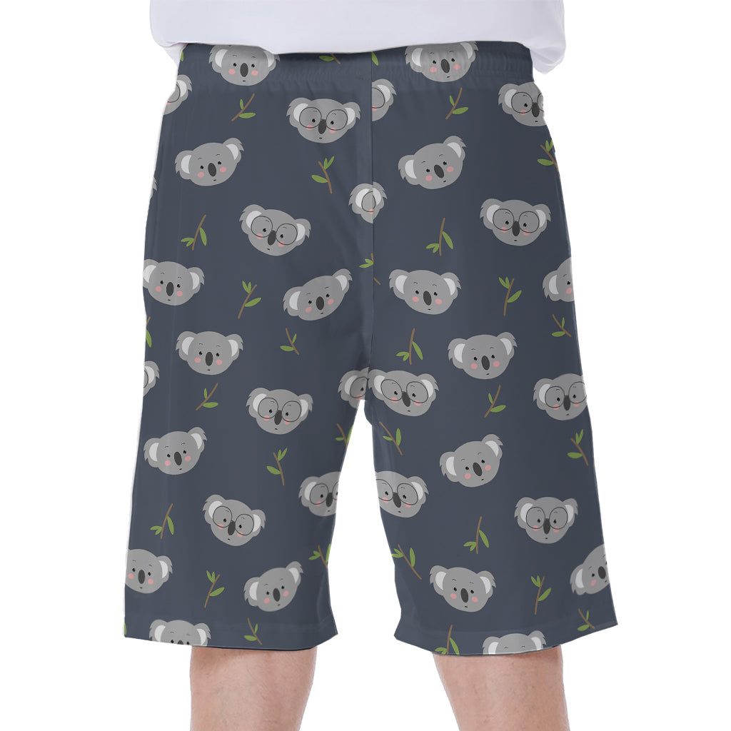 Koala Bear Pattern Print Men's Beach Shorts