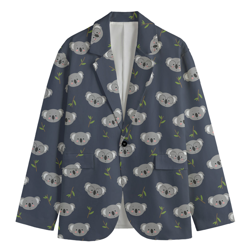 Koala Bear Pattern Print Men's Blazer