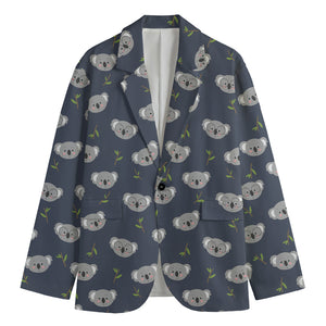 Koala Bear Pattern Print Men's Blazer