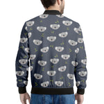 Koala Bear Pattern Print Men's Bomber Jacket