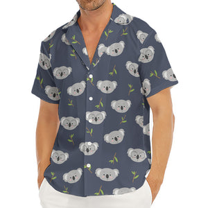 Koala Bear Pattern Print Men's Deep V-Neck Shirt