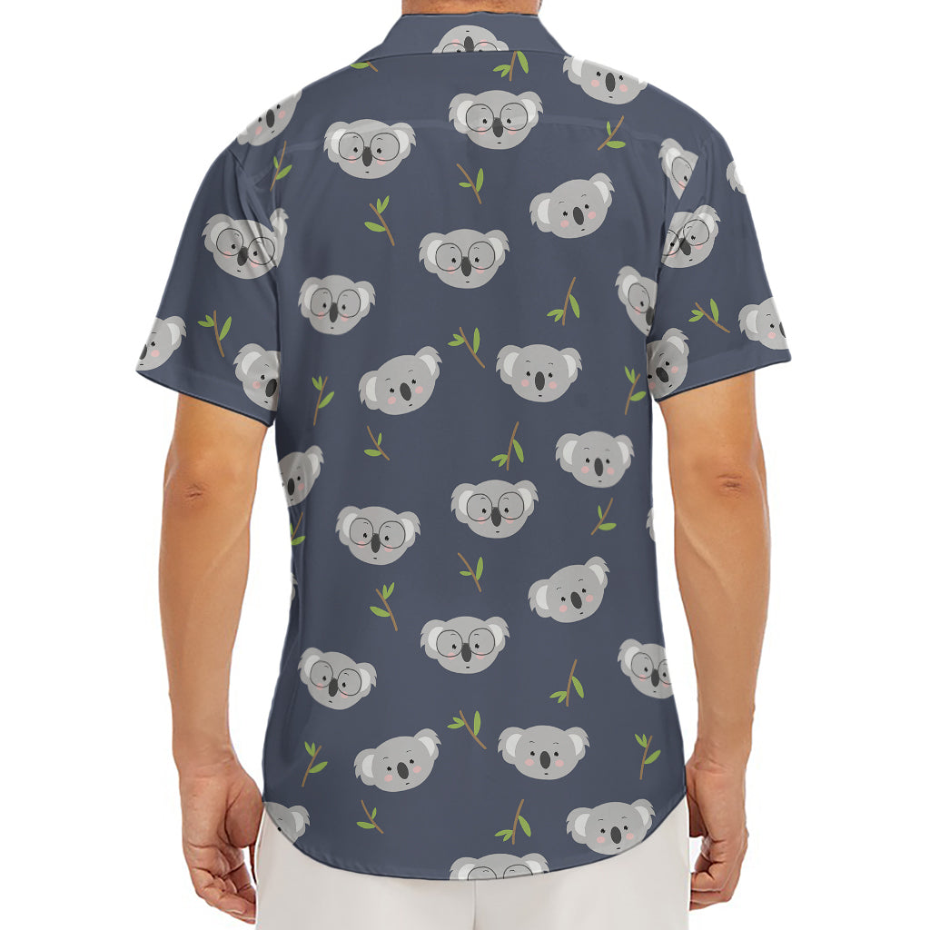 Koala Bear Pattern Print Men's Deep V-Neck Shirt