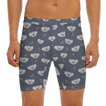 Koala Bear Pattern Print Men's Long Boxer Briefs