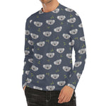 Koala Bear Pattern Print Men's Long Sleeve Rash Guard