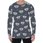 Koala Bear Pattern Print Men's Long Sleeve T-Shirt
