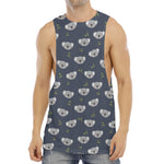 Koala Bear Pattern Print Men's Muscle Tank Top