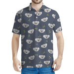 Koala Bear Pattern Print Men's Polo Shirt