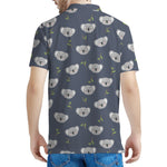 Koala Bear Pattern Print Men's Polo Shirt