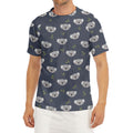 Koala Bear Pattern Print Men's Short Sleeve Rash Guard