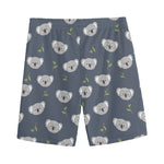 Koala Bear Pattern Print Men's Sports Shorts