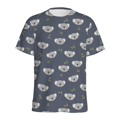 Koala Bear Pattern Print Men's Sports T-Shirt